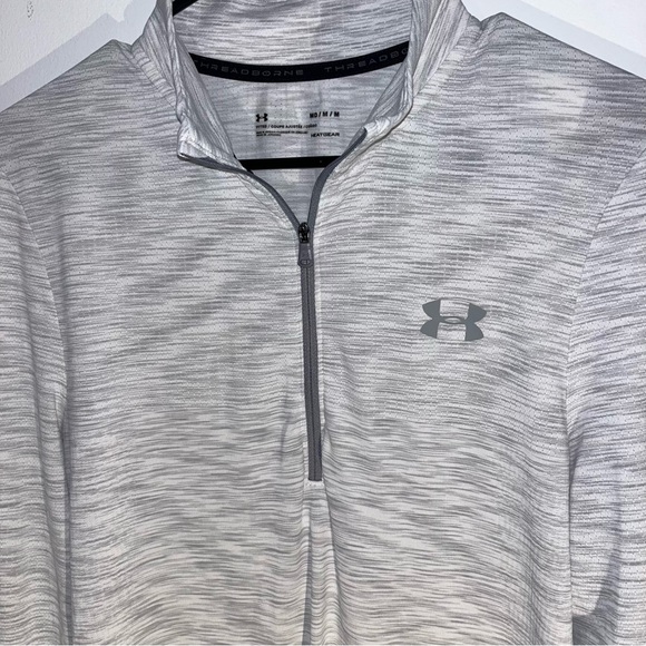 Under Armour Men's Size MD Seamless 1/4 Zip - Picture 2 of 5